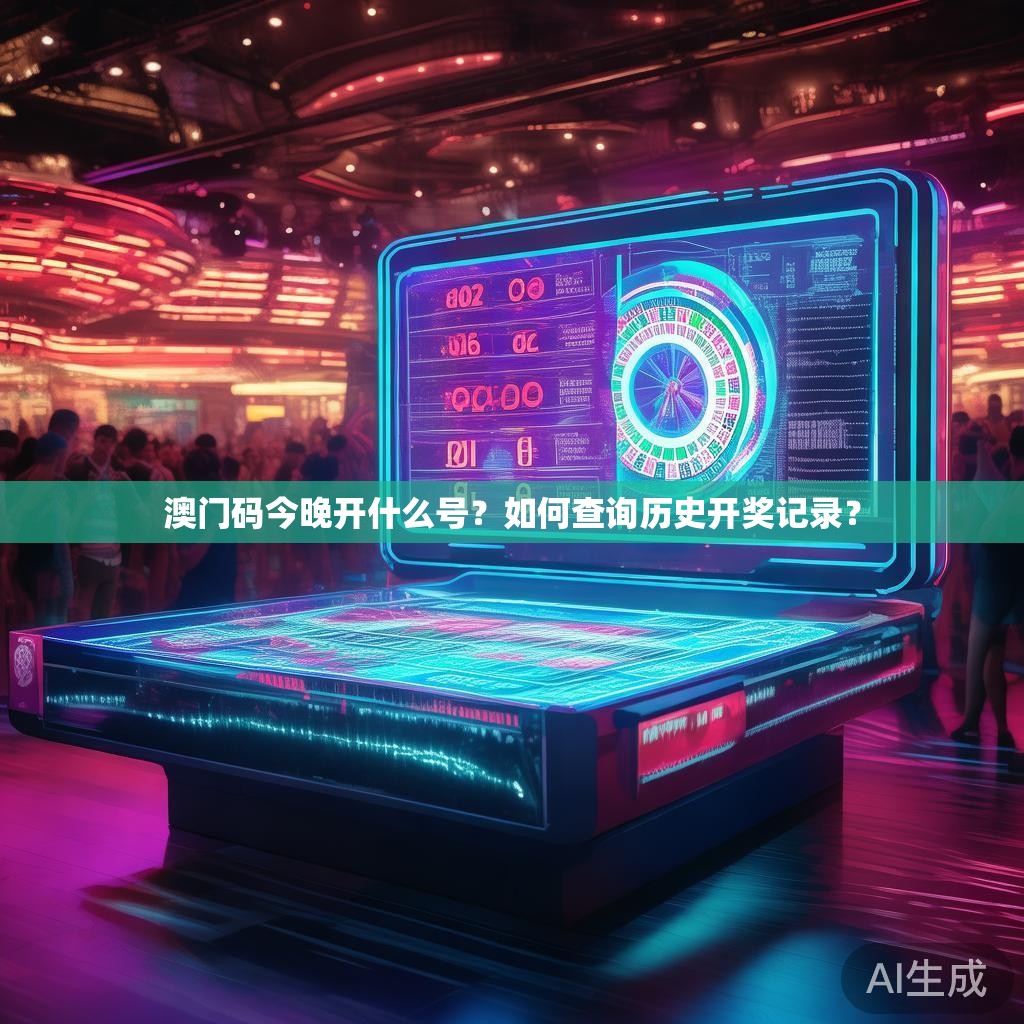 澳门码今晚开什么号？如何查询历史开奖记录？