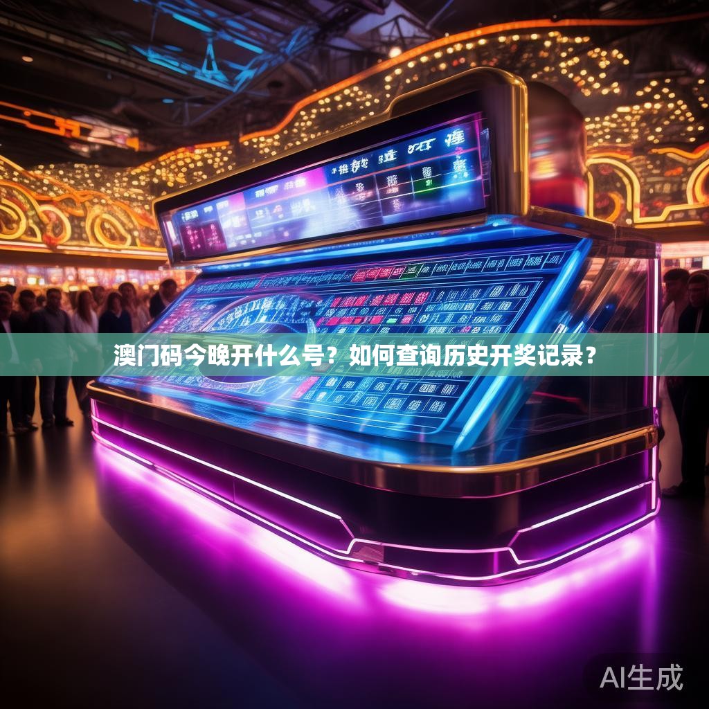 澳门码今晚开什么号？如何查询历史开奖记录？