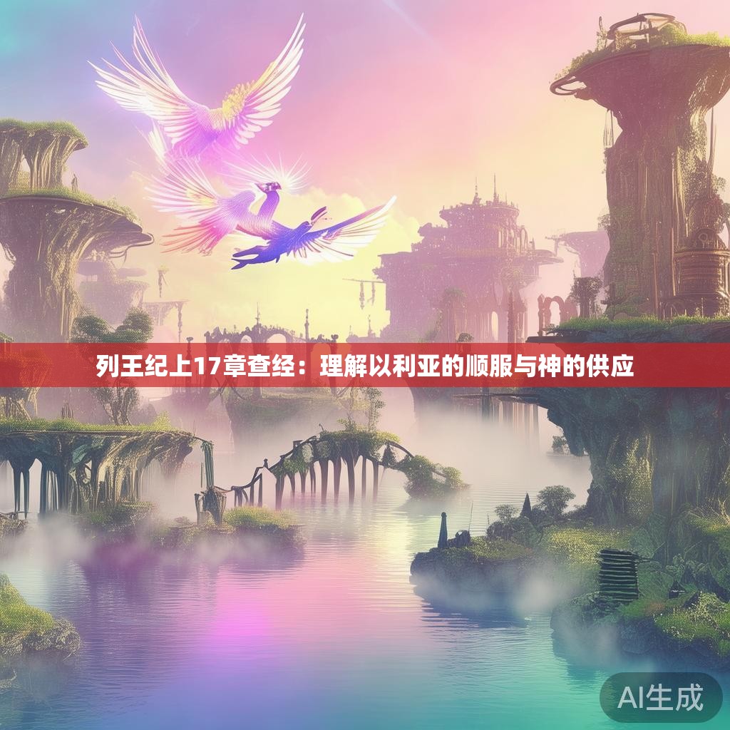 列王纪上17章查经：理解以利亚的顺服与神的供应