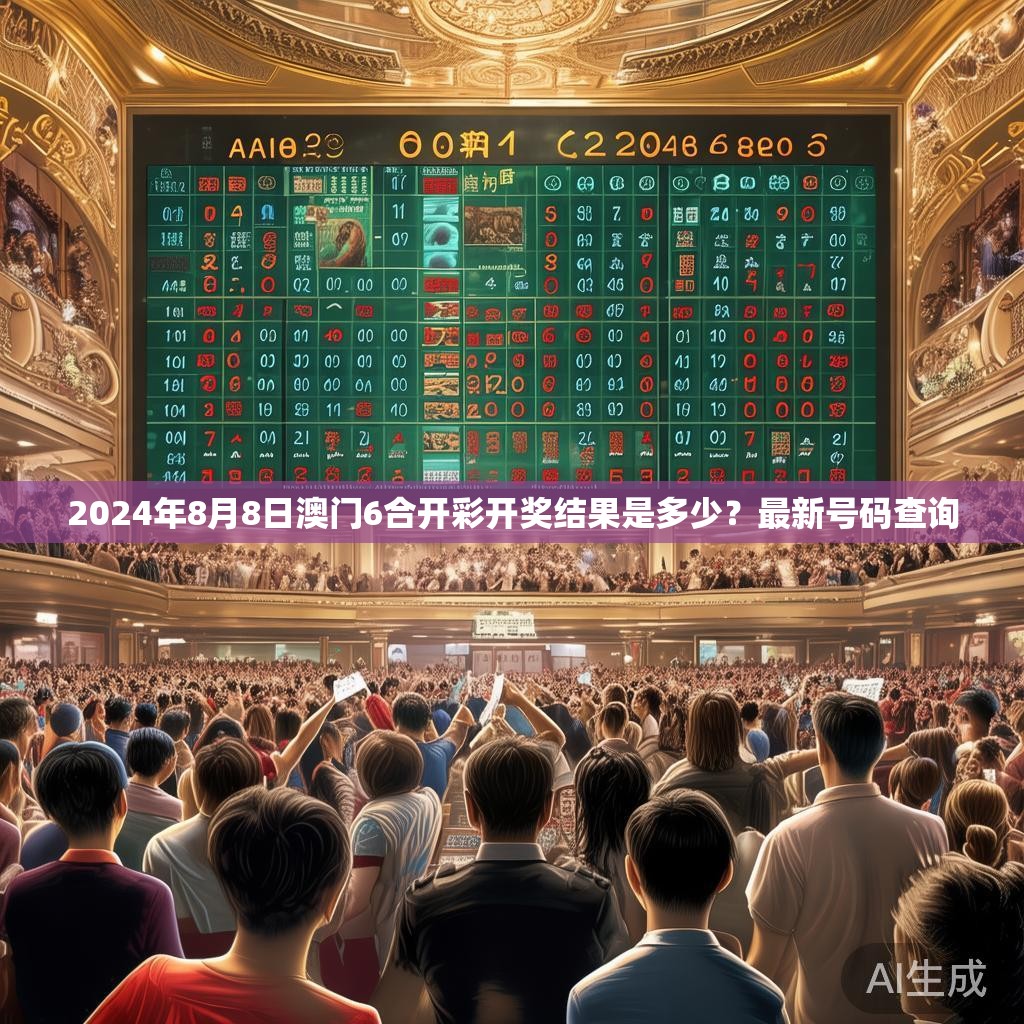 2024年8月8日澳门6合开彩开奖结果是多少？最新号码查询