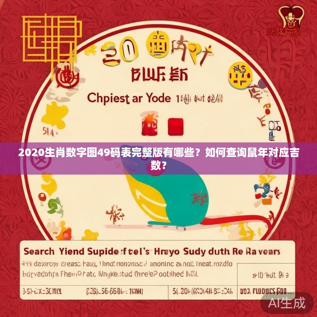 2020生肖数字图49码表完整版有哪些？如何查询鼠年对应吉数？