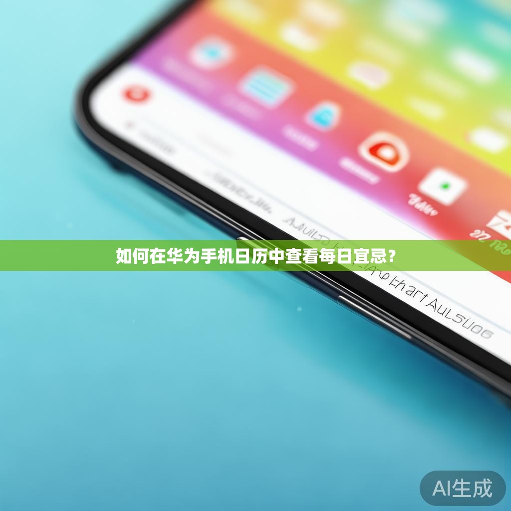 如何在华为手机日历中查看每日宜忌？