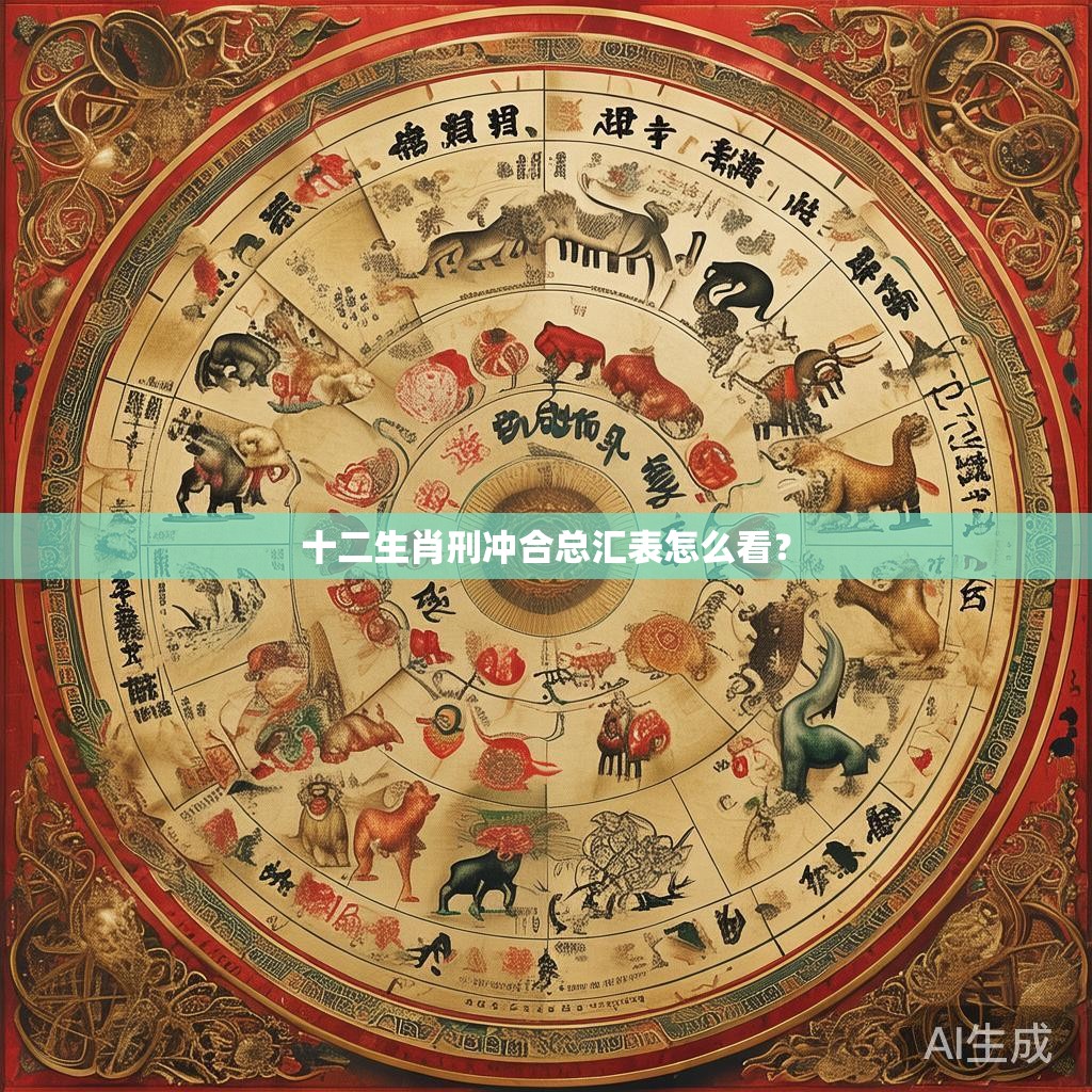 十二生肖刑冲合总汇表怎么看？