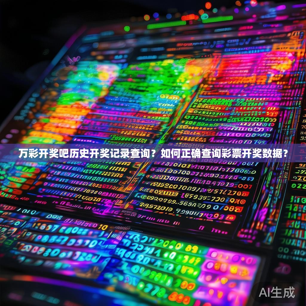万彩开奖吧历史开奖记录查询？如何正确查询彩票开奖数据？