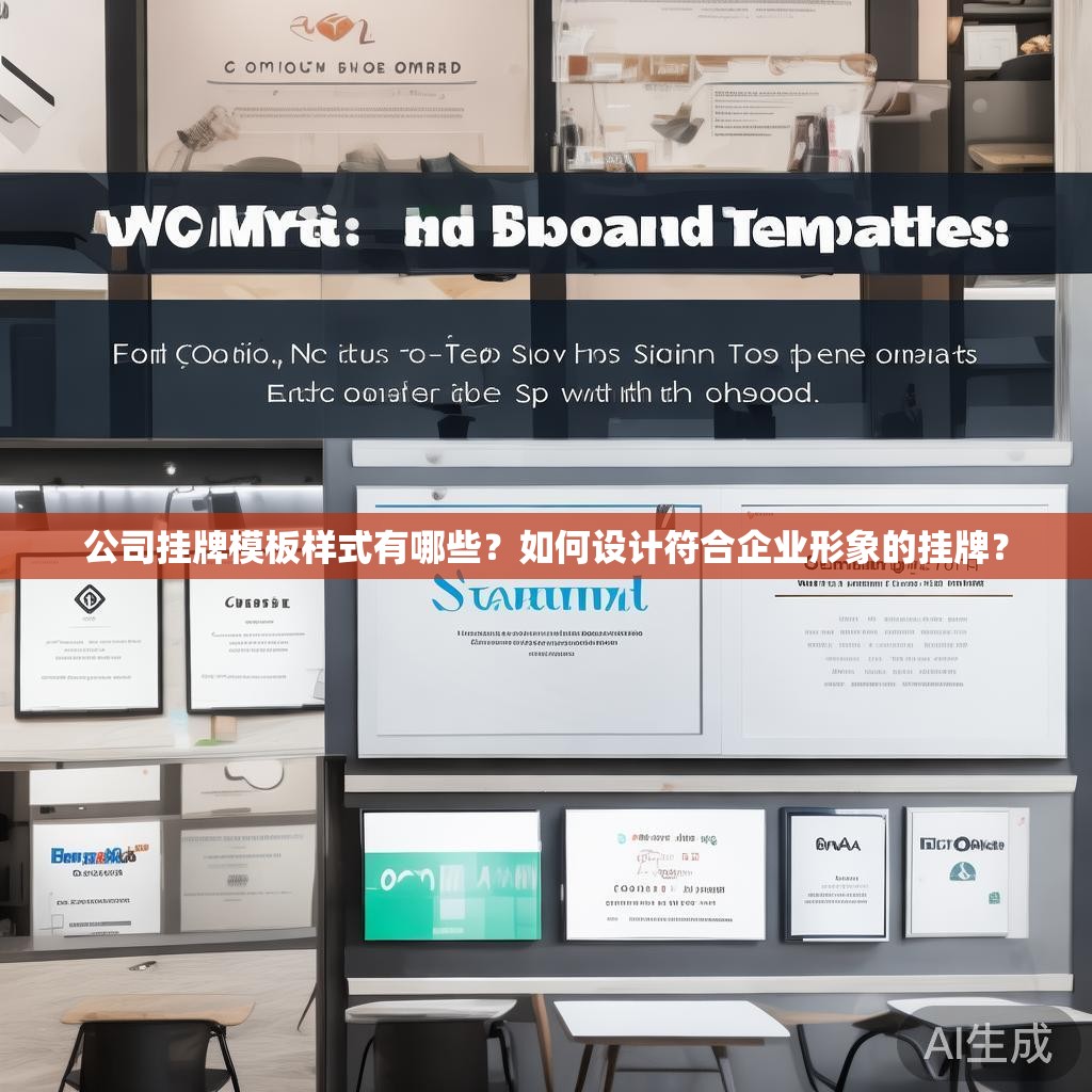 公司挂牌模板样式有哪些？如何设计符合企业形象的挂牌？