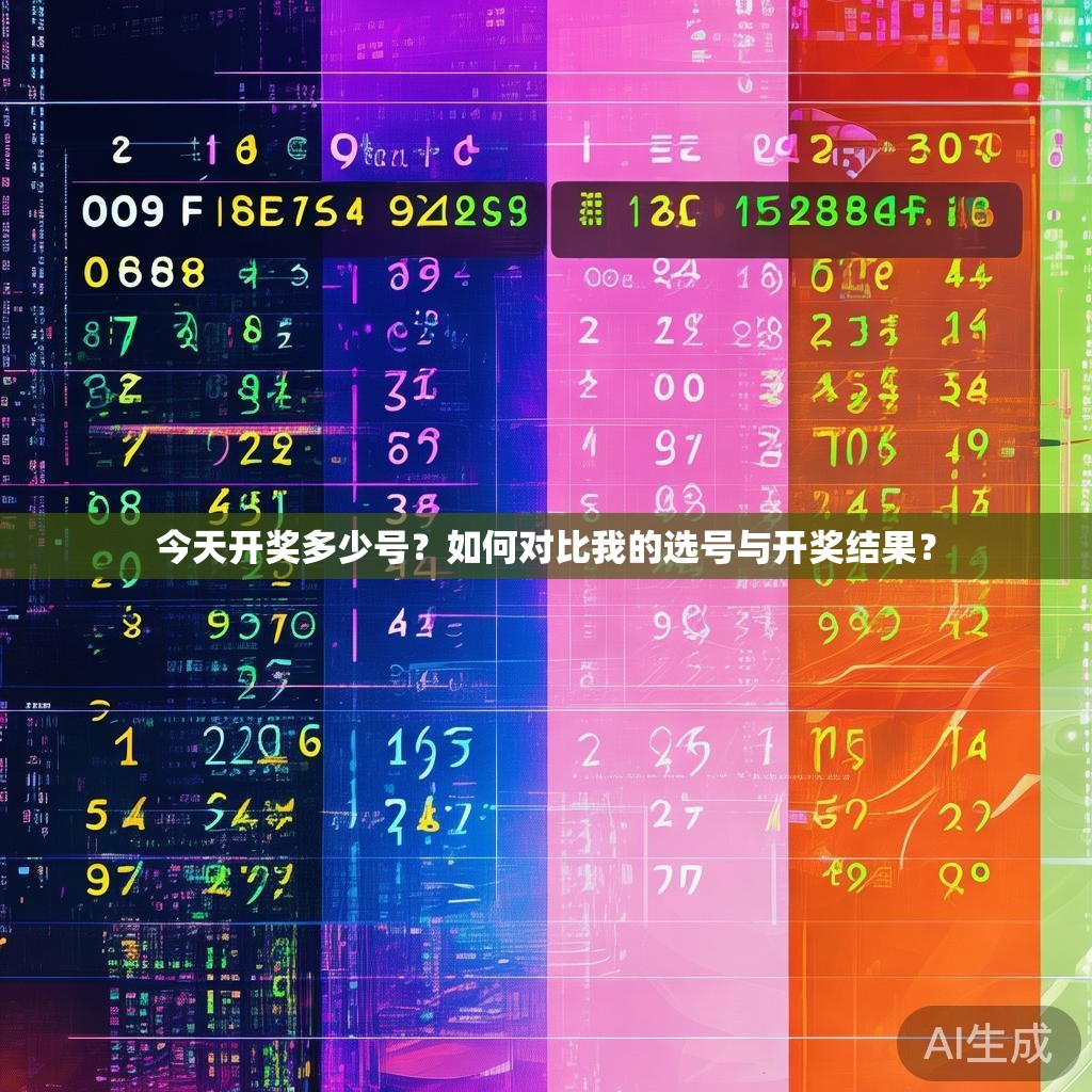 今天开奖多少号?如何对比我的选号与开奖结果? 今天开奖多少号?如何对比我的选号与开奖结果?