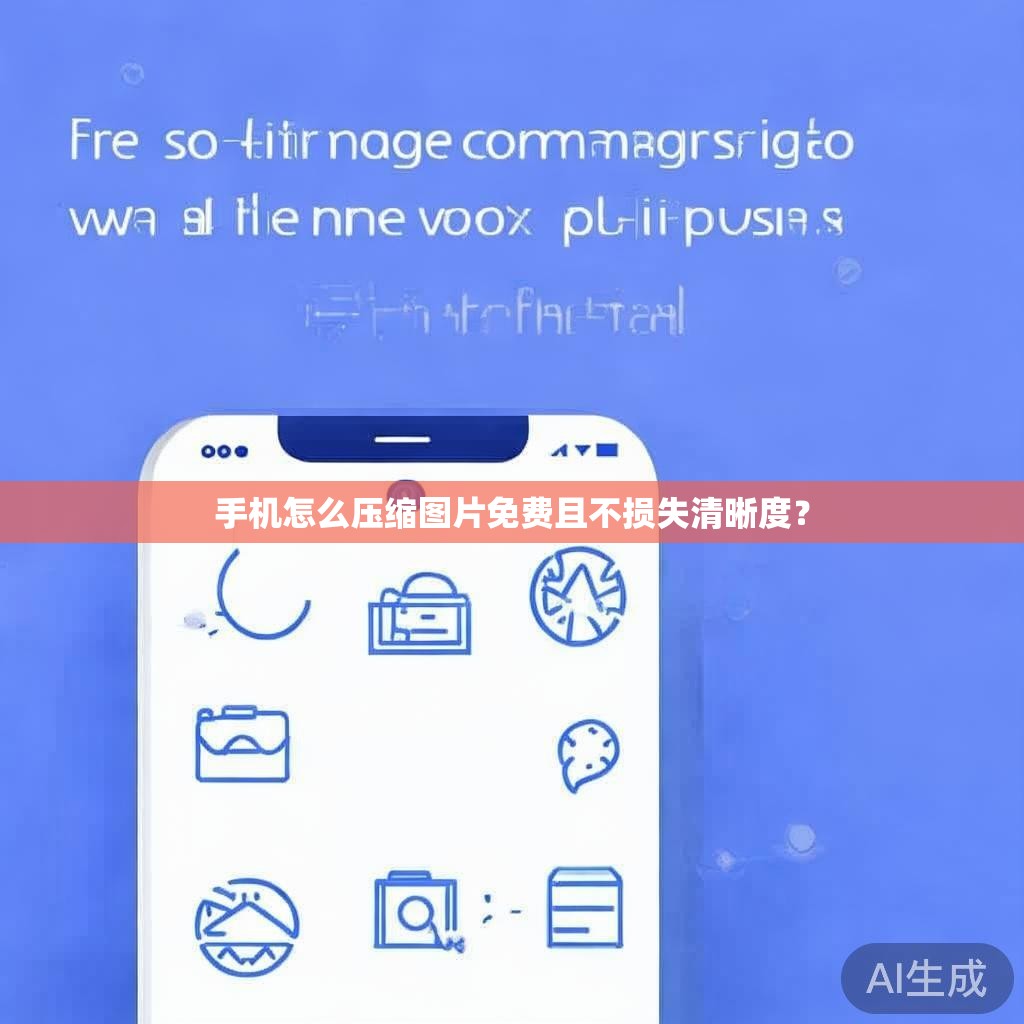 手机怎么压缩图片免费且不损失清晰度？