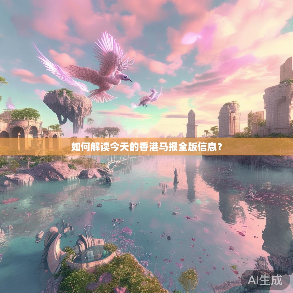 如何解读今天的香港马报全版信息？