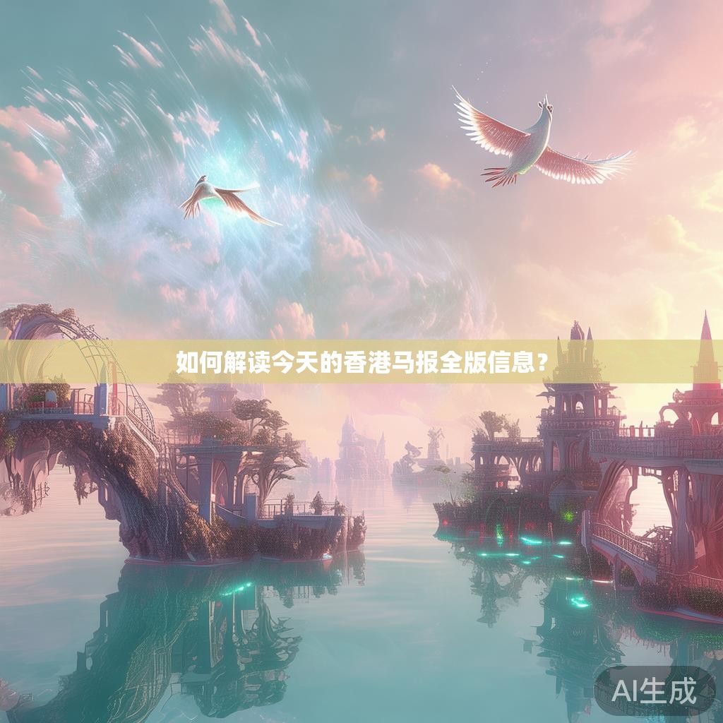 如何解读今天的香港马报全版信息？