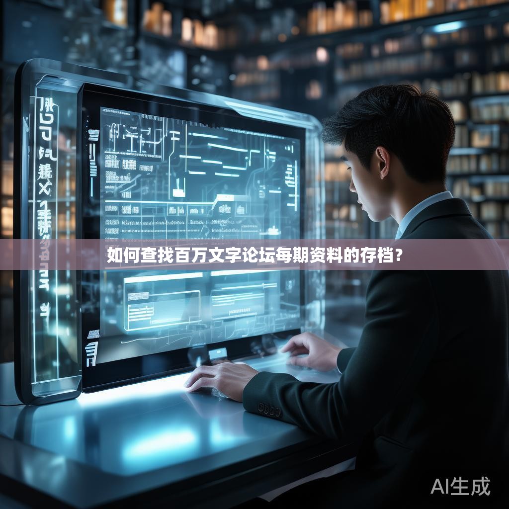 如何查找百万文字论坛每期资料的存档？