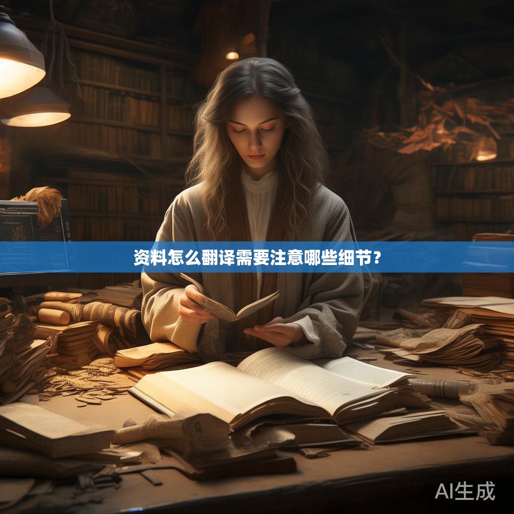 资料怎么翻译需要注意哪些细节？