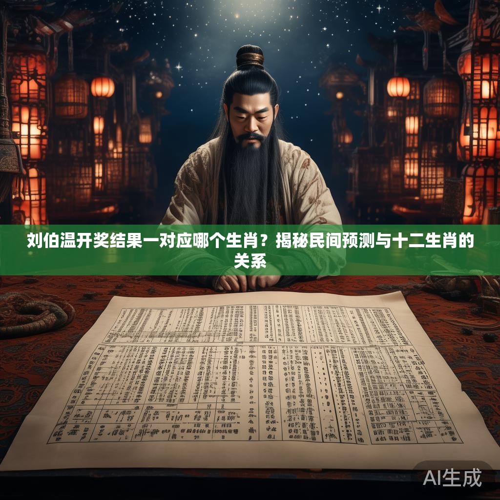 刘伯温开奖结果一对应哪个生肖？揭秘民间预测与十二生肖的关系