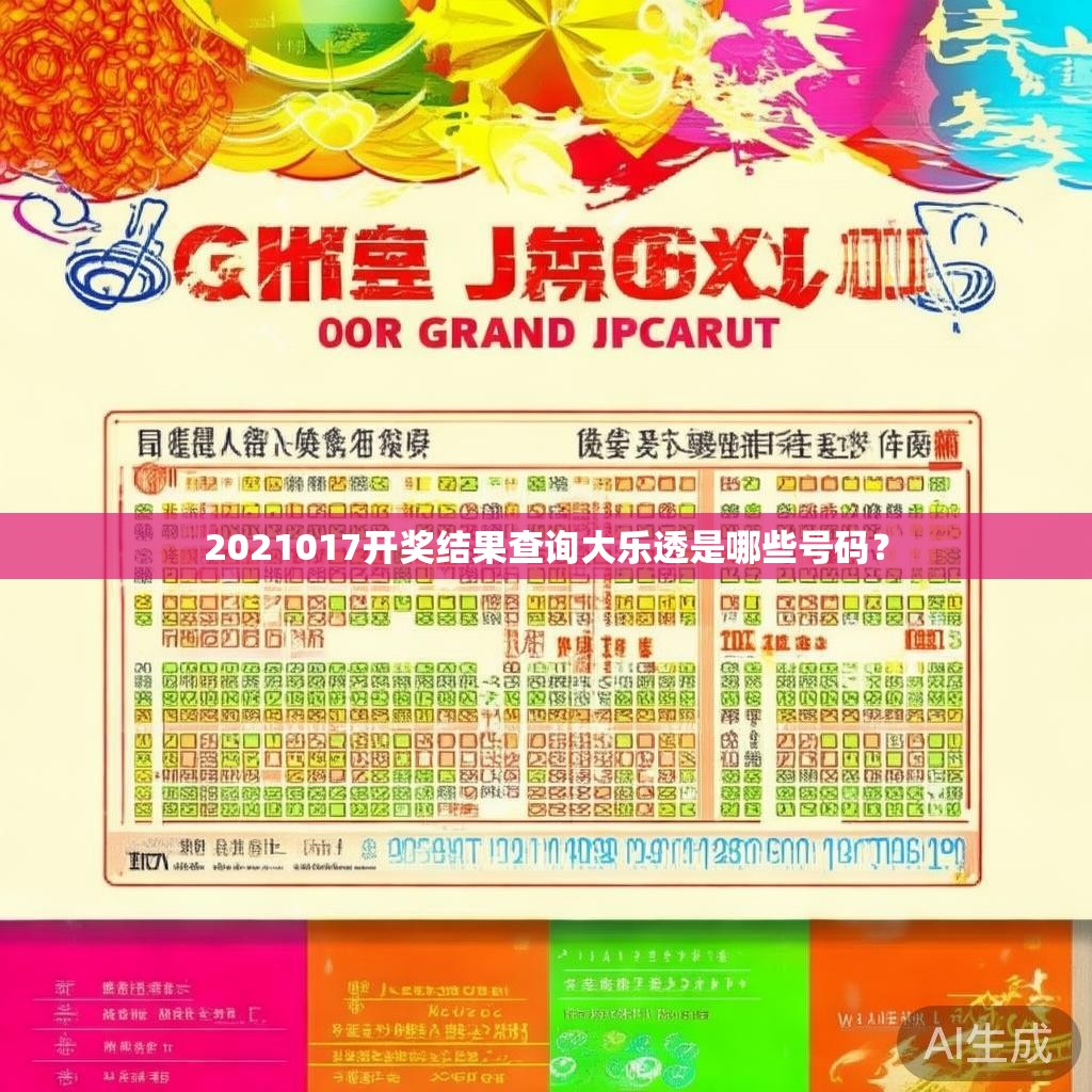 2021017开奖结果查询大乐透是哪些号码？