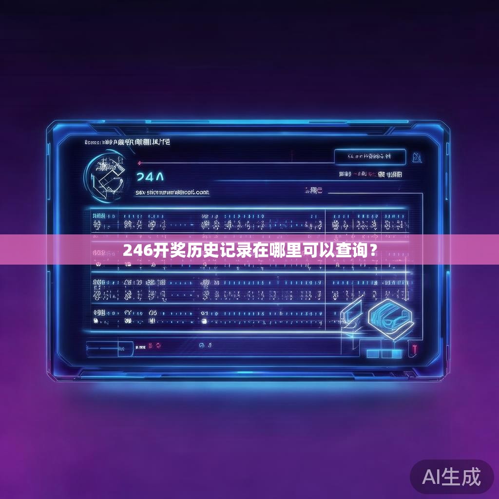 246开奖历史记录在哪里可以查询？