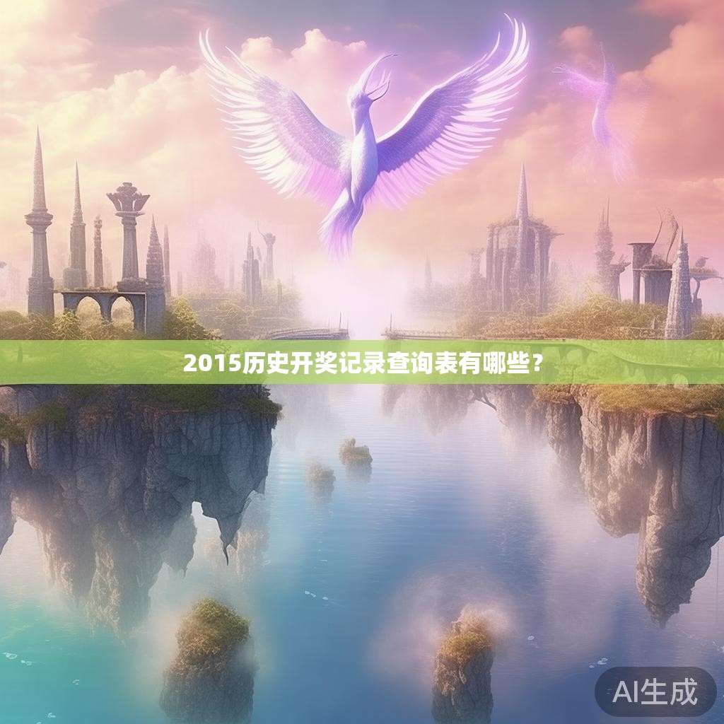 2015历史开奖记录查询表有哪些？