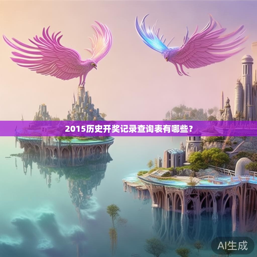 2015历史开奖记录查询表有哪些？