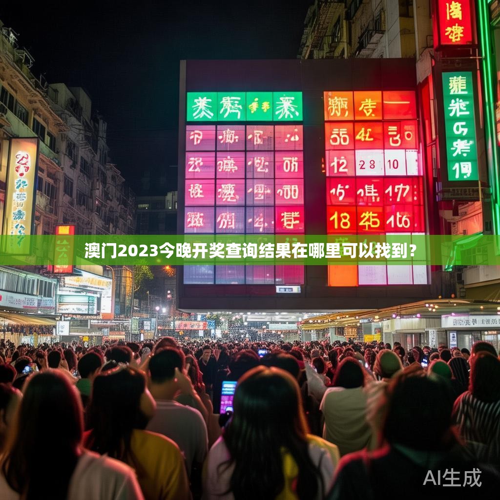 澳门2023今晚开奖查询结果在哪里可以找到？