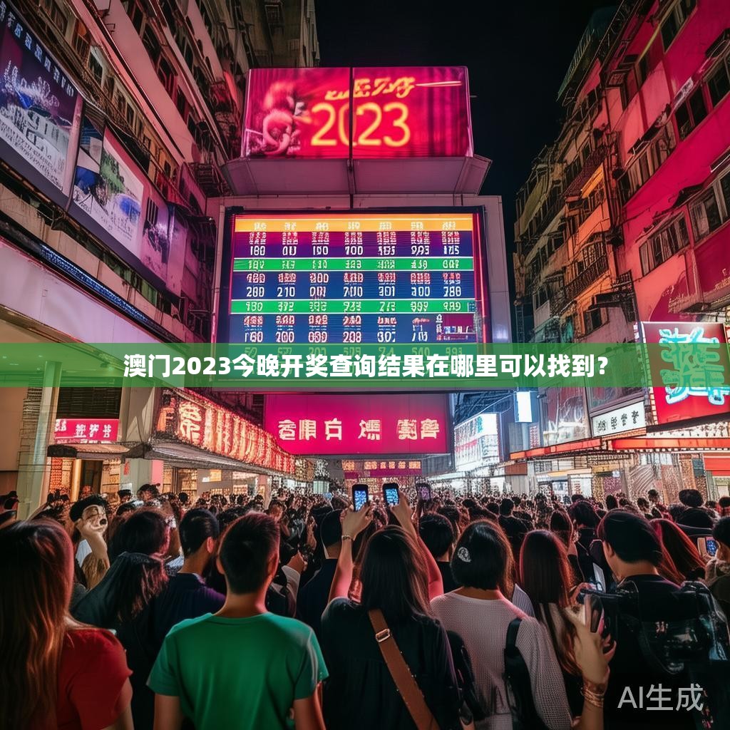 澳门2023今晚开奖查询结果在哪里可以找到？