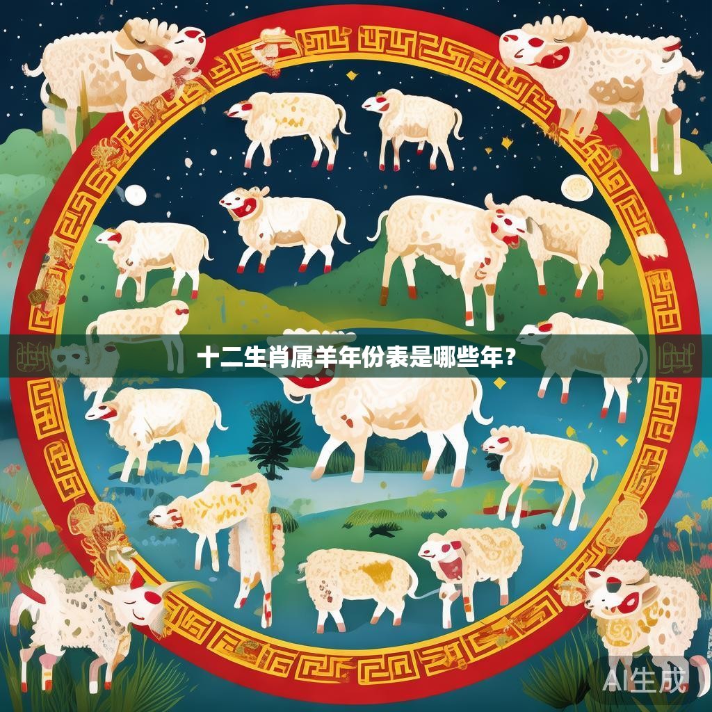 十二生肖属羊年份表是哪些年？