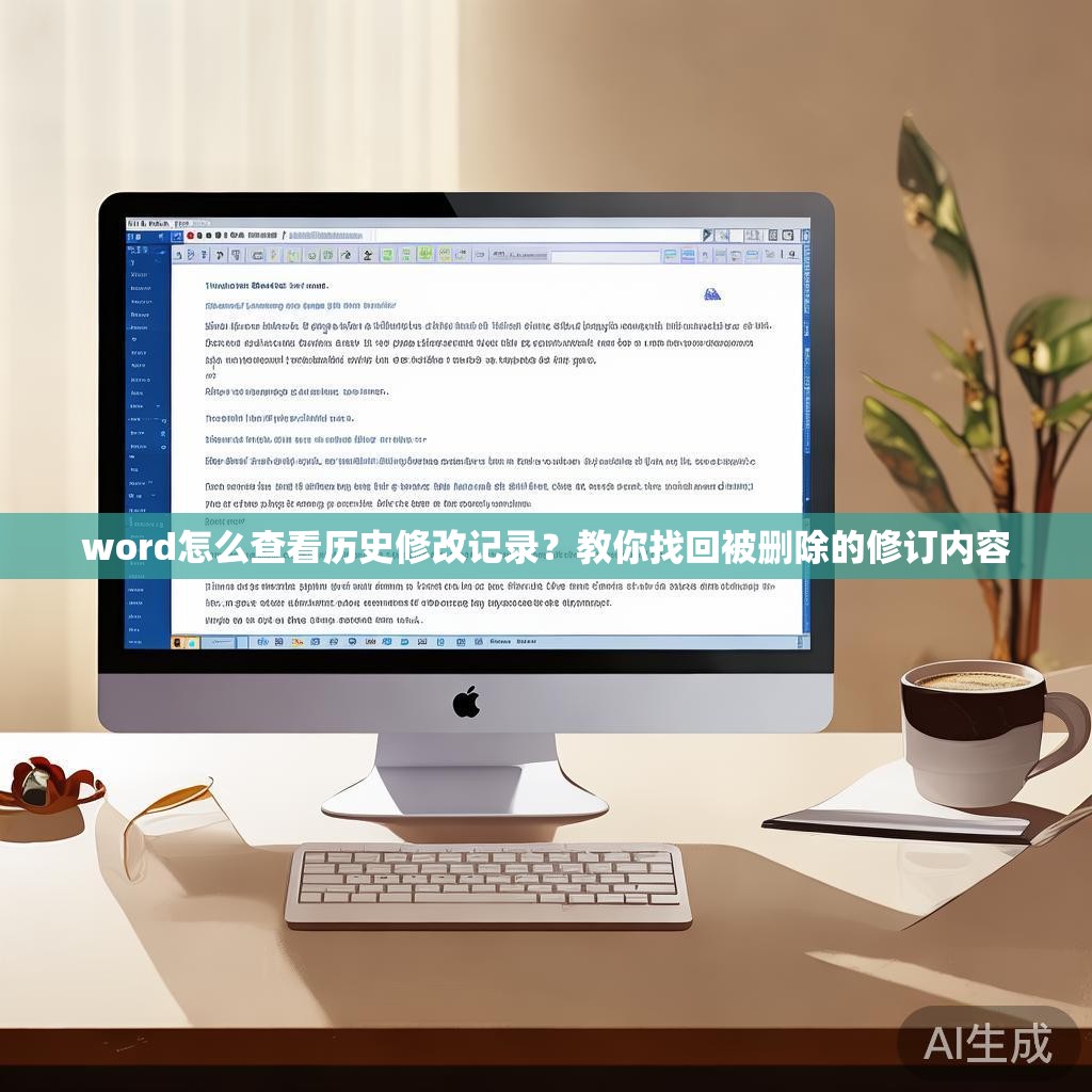 word怎么查看历史修改记录？教你找回被删除的修订内容