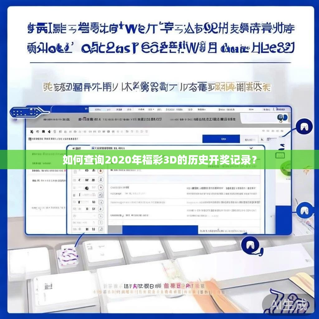 如何查询2020年福彩3D的历史开奖记录？
