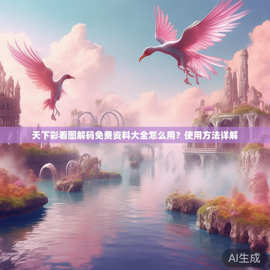 天下彩看图解码免费资料大全怎么用？使用方法详解