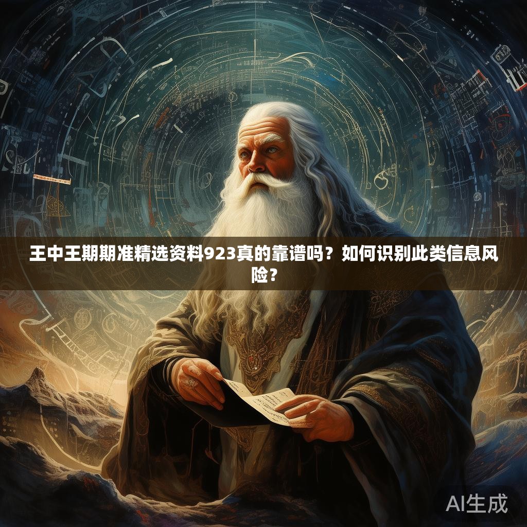 王中王期期准精选资料923真的靠谱吗？如何识别此类信息风险？