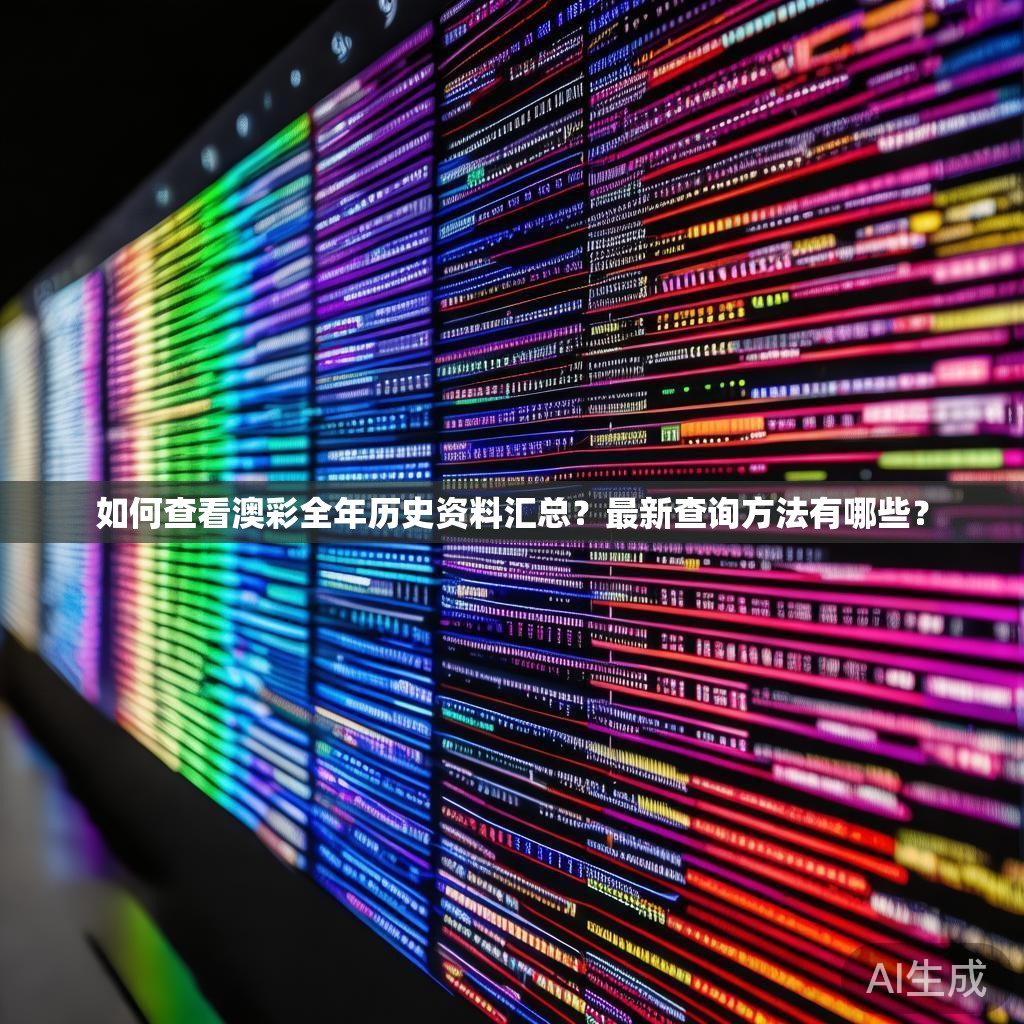 如何查看澳彩全年历史资料汇总？最新查询方法有哪些？