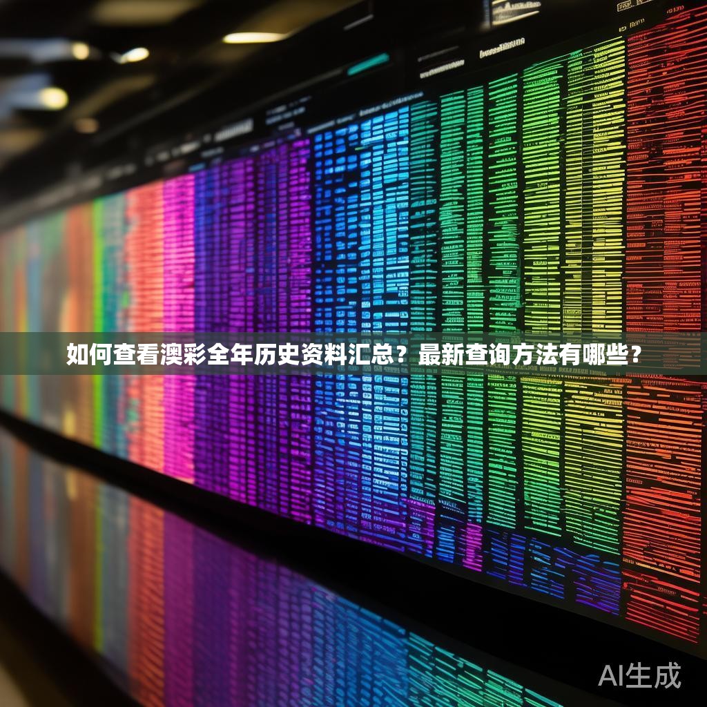 如何查看澳彩全年历史资料汇总？最新查询方法有哪些？