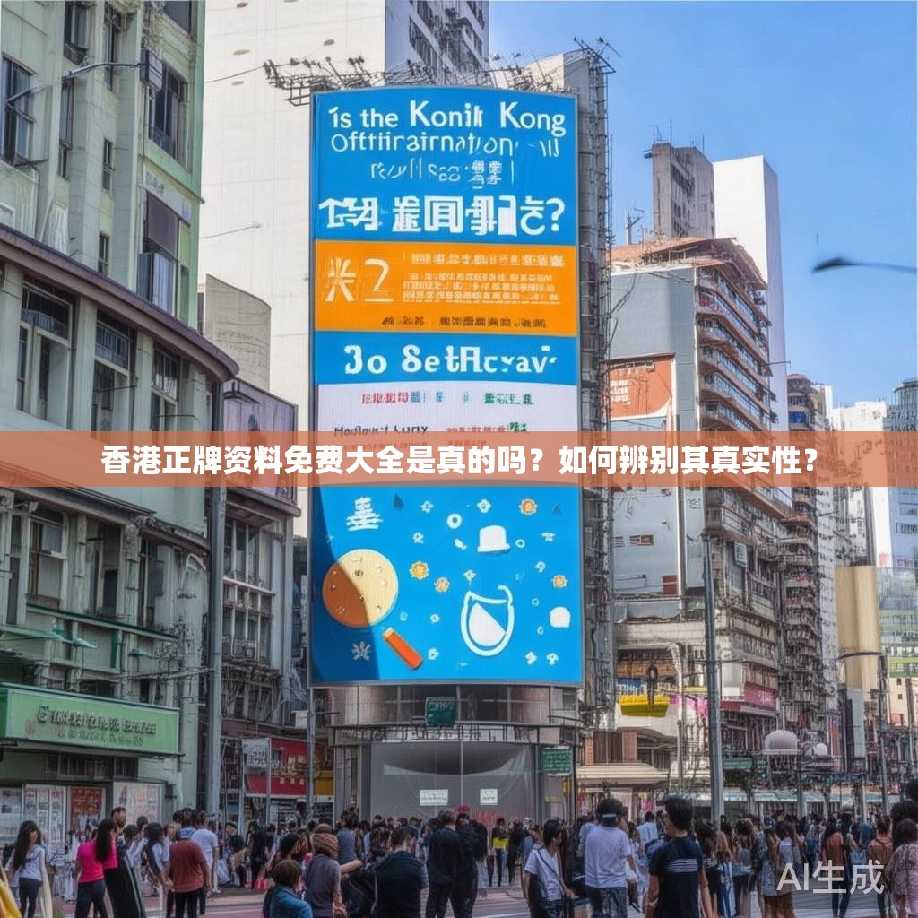 香港正牌资料免费大全是真的吗？如何辨别其真实性？