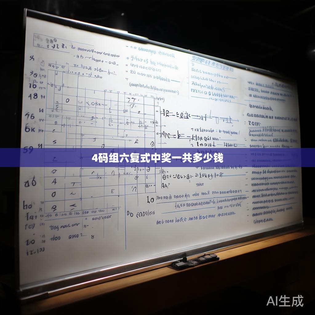 4码组六复式中奖一共多少钱