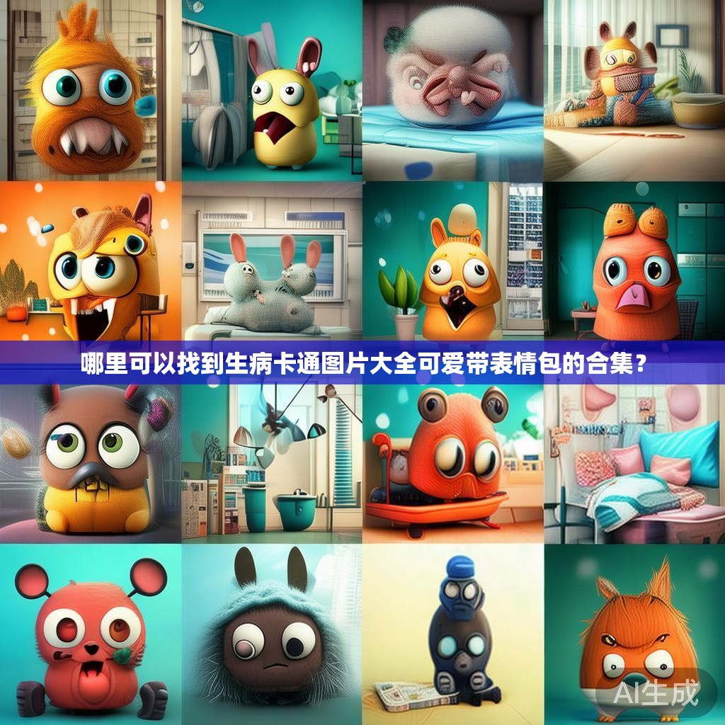 哪里可以找到生病卡通图片大全可爱带表情包的合集？