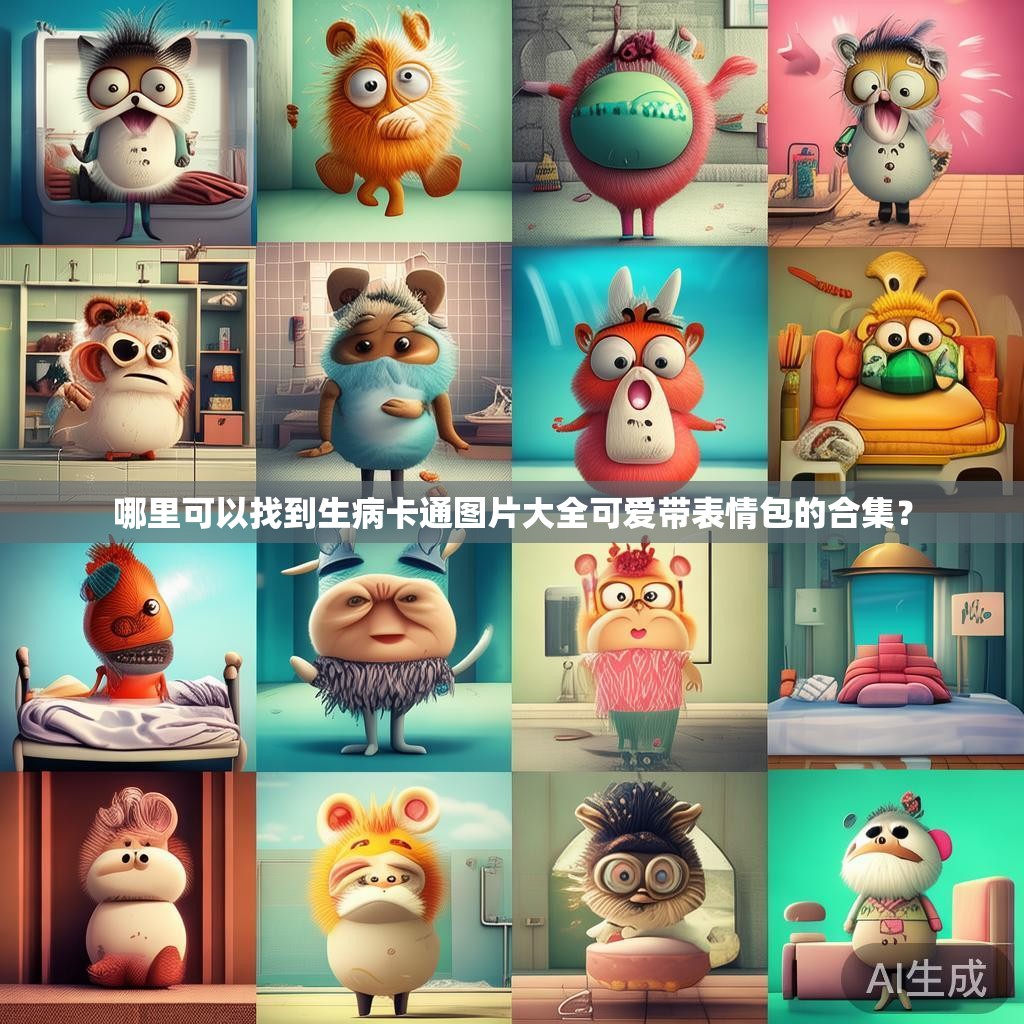哪里可以找到生病卡通图片大全可爱带表情包的合集？