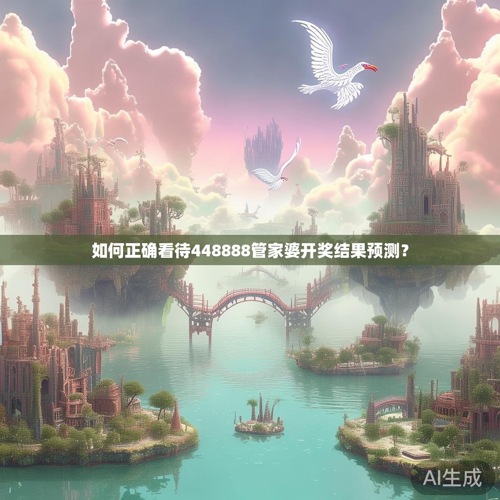 如何正确看待448888管家婆开奖结果预测？