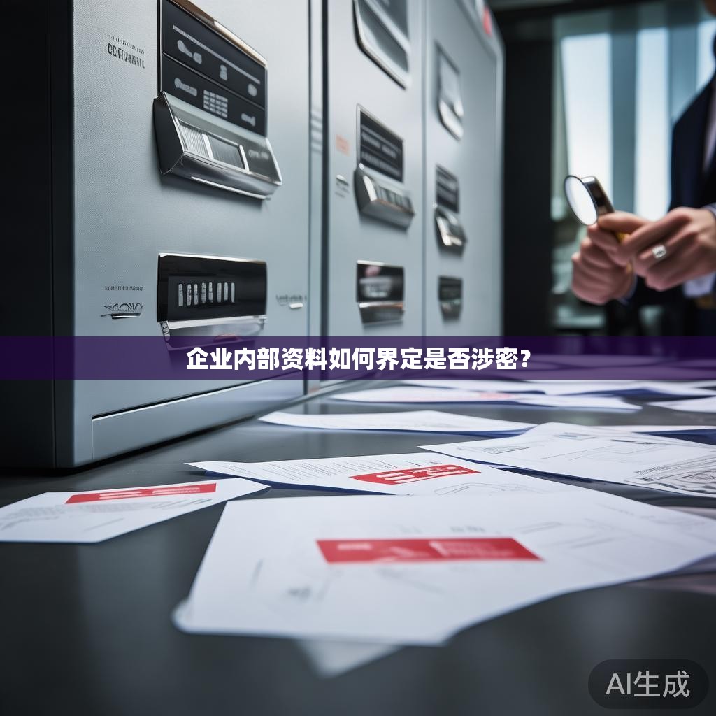 企业内部资料如何界定是否涉密？