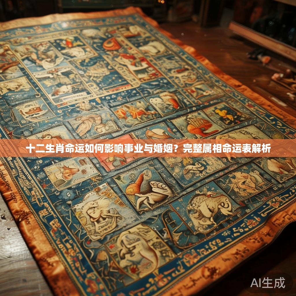十二生肖命运如何影响事业与婚姻？完整属相命运表解析